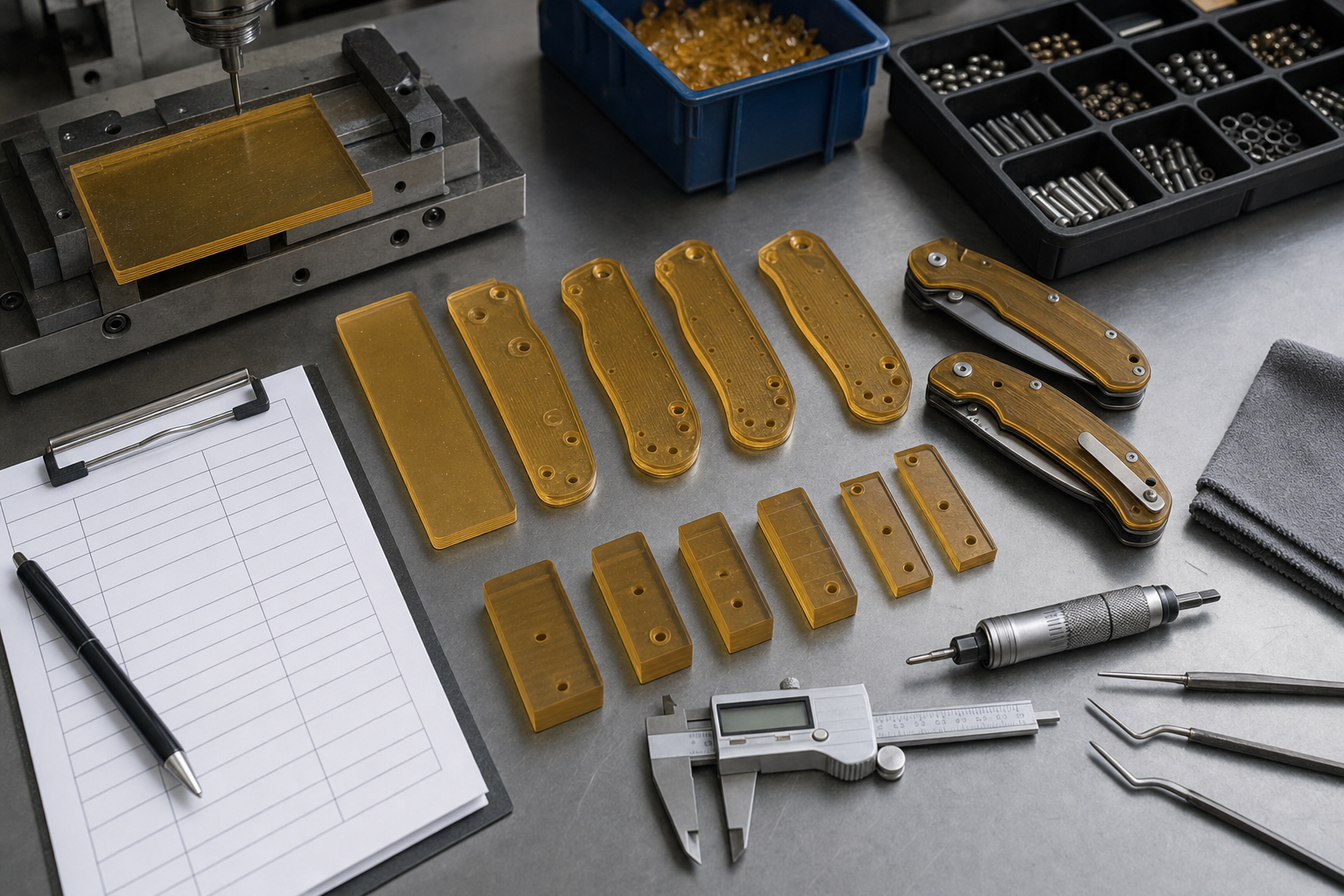 Ultem folding knife quality inspection Ultem folding knife quality inspection