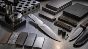 W2 steel knife material evaluation for sharp differentiated knives