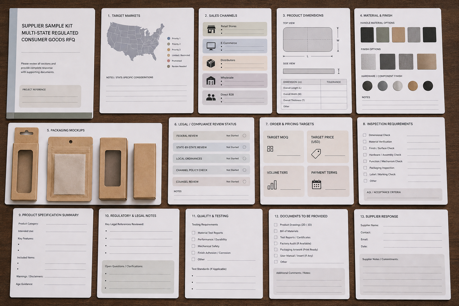 50-state pocket knife RFQ checklist 50-state pocket knife RFQ checklist