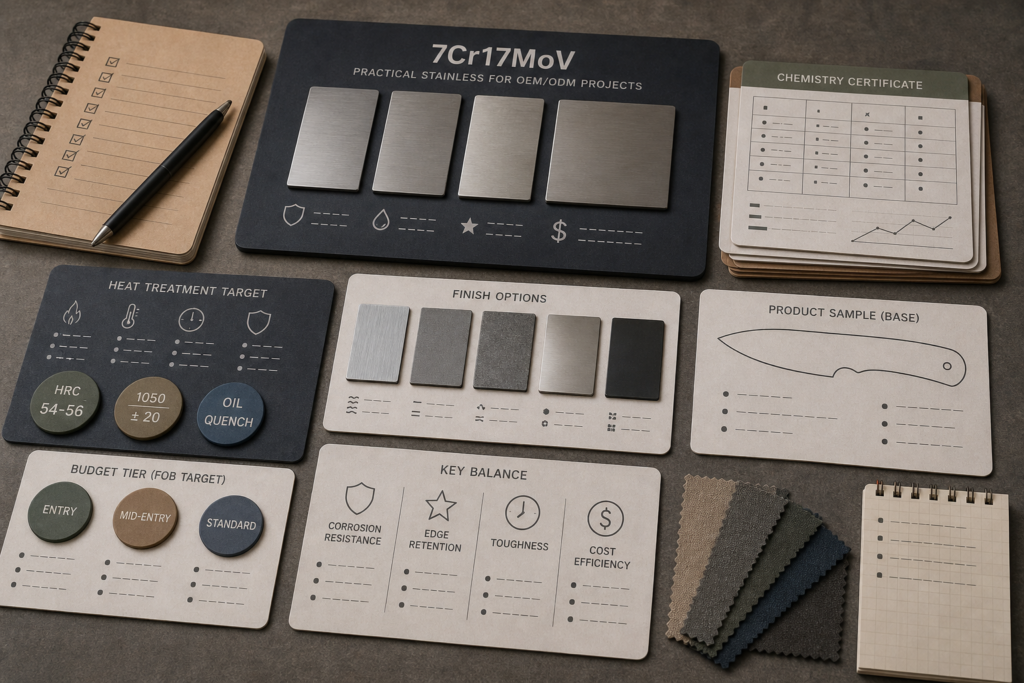 Is 7Cr17MoV a Practical Knife Steel for OEM/ODM Projects? product planning image