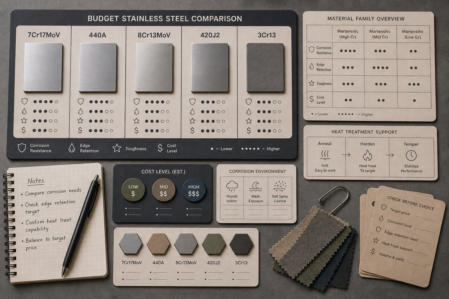7Cr17MoV and 440A stainless steel comparison 7Cr17MoV and 440A stainless steel comparison