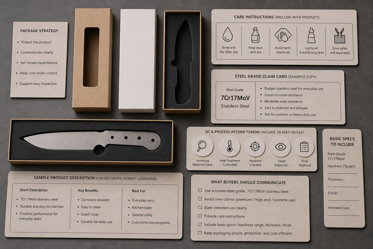 7Cr17MoV knife packaging and claim review 7Cr17MoV knife packaging and claim review