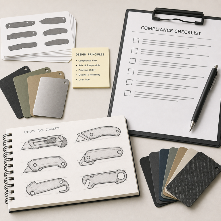 Why Should OEM/ODM Buyers Avoid Ballistic Knife Concepts And Choose Compliant Utility Designs?