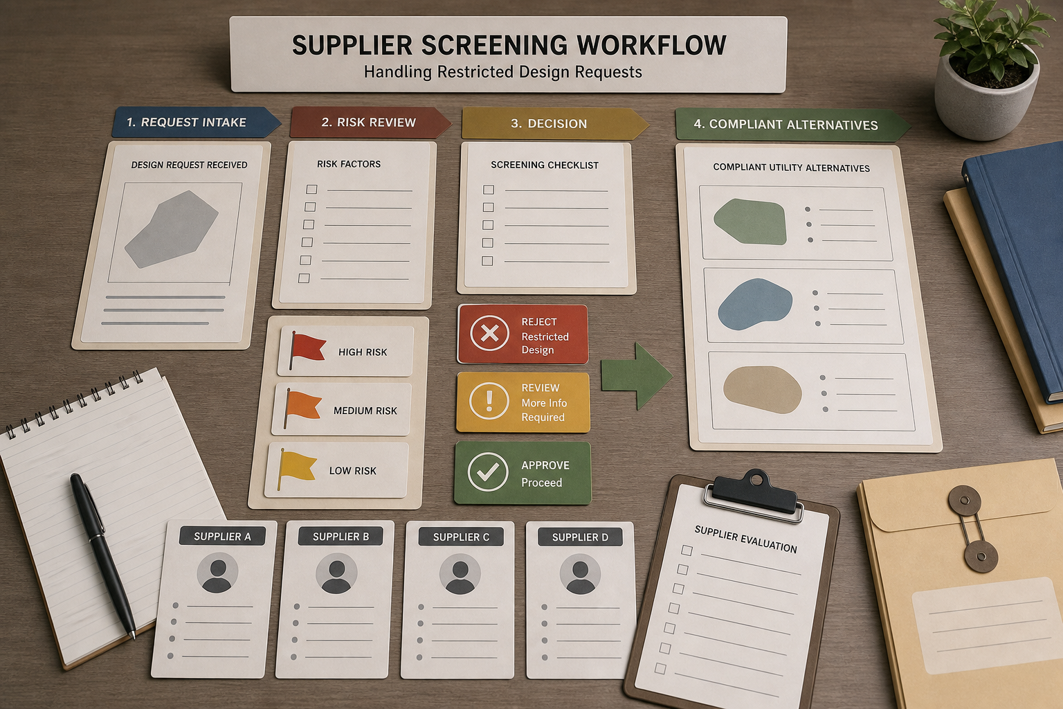 supplier screening for compliant knife development supplier screening for compliant knife development