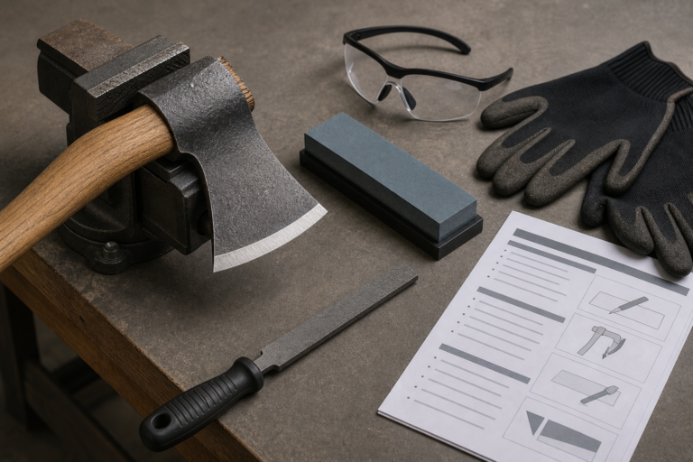 How Should Buyers Explain Axe Sharpening Safely and Practically buyer guide visual