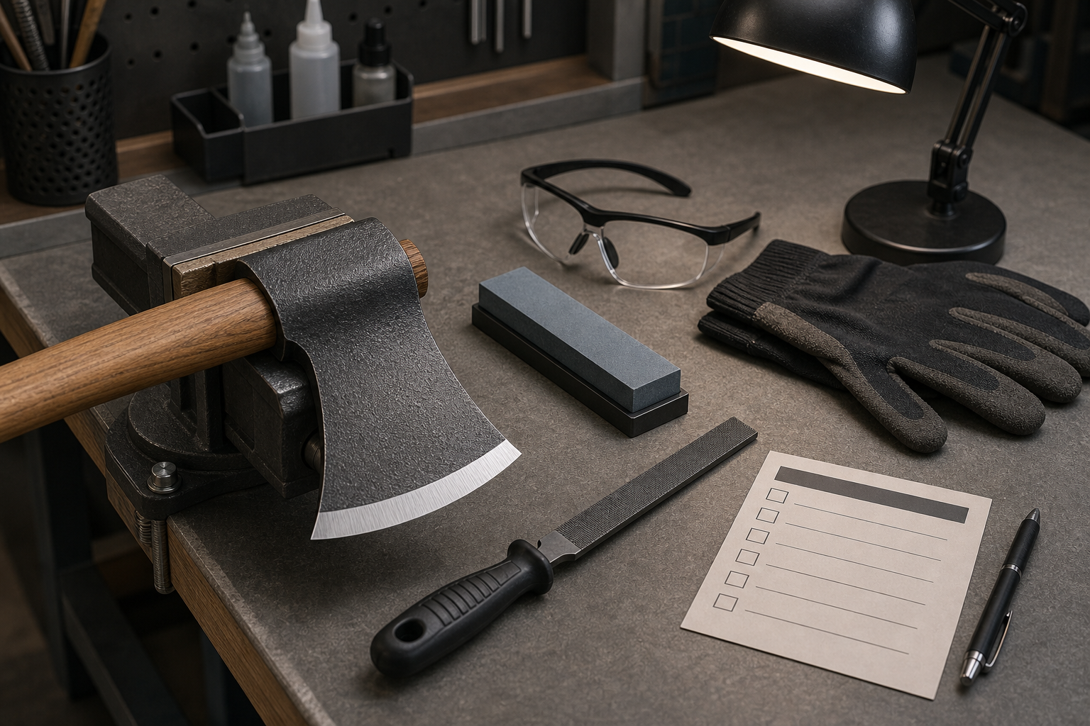 safe axe sharpening setup safe axe sharpening setup