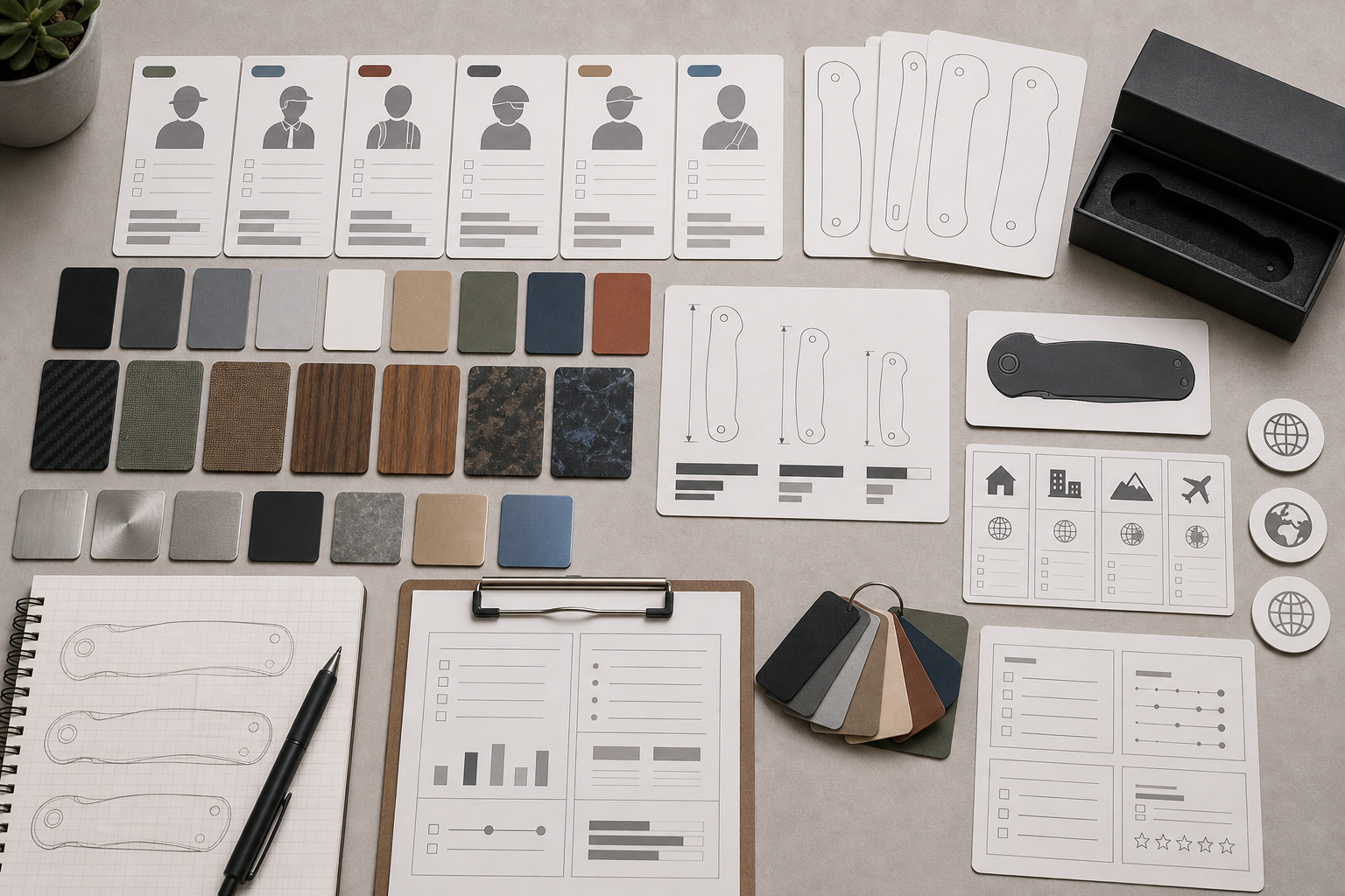 EDC knife blade design planning EDC knife blade design planning