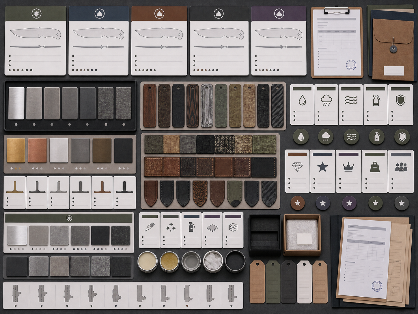 Bowie inspired knife material selection
