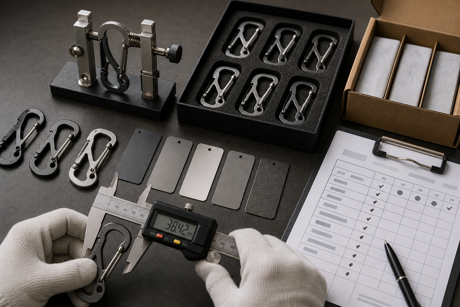 carabiner knifeless multi-tool quality inspection carabiner knifeless multi-tool quality inspection
