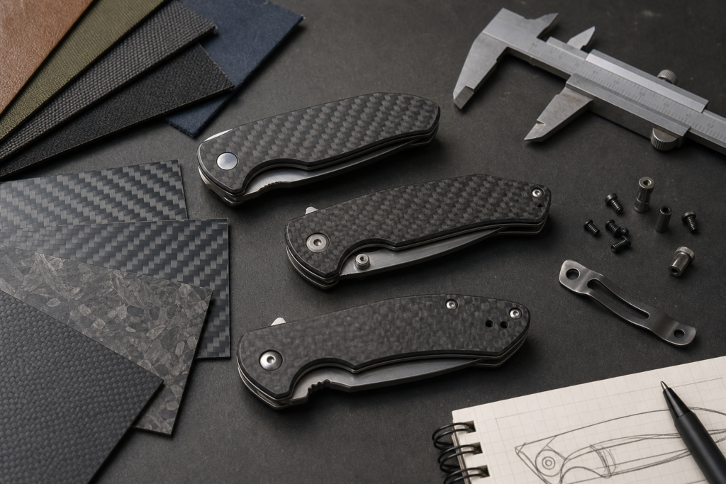 When Should Buyers Choose Carbon Fiber Handles for EDC Folding Knives buyer guide visual