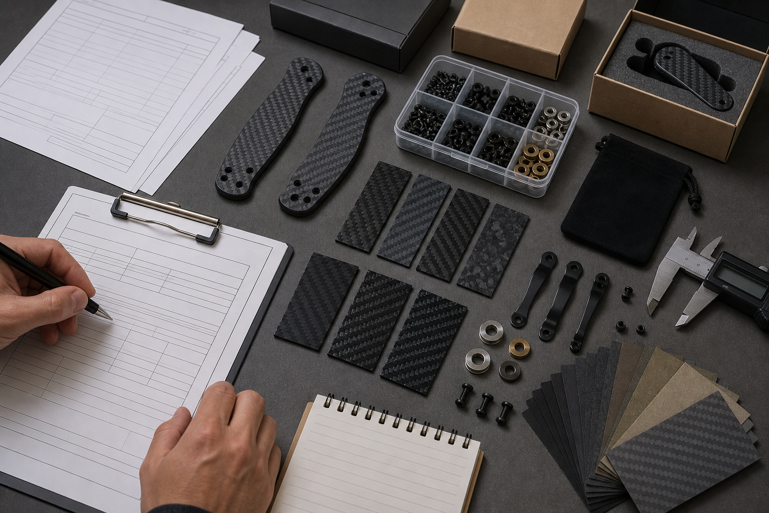 carbon fiber handle knife RFQ checklist