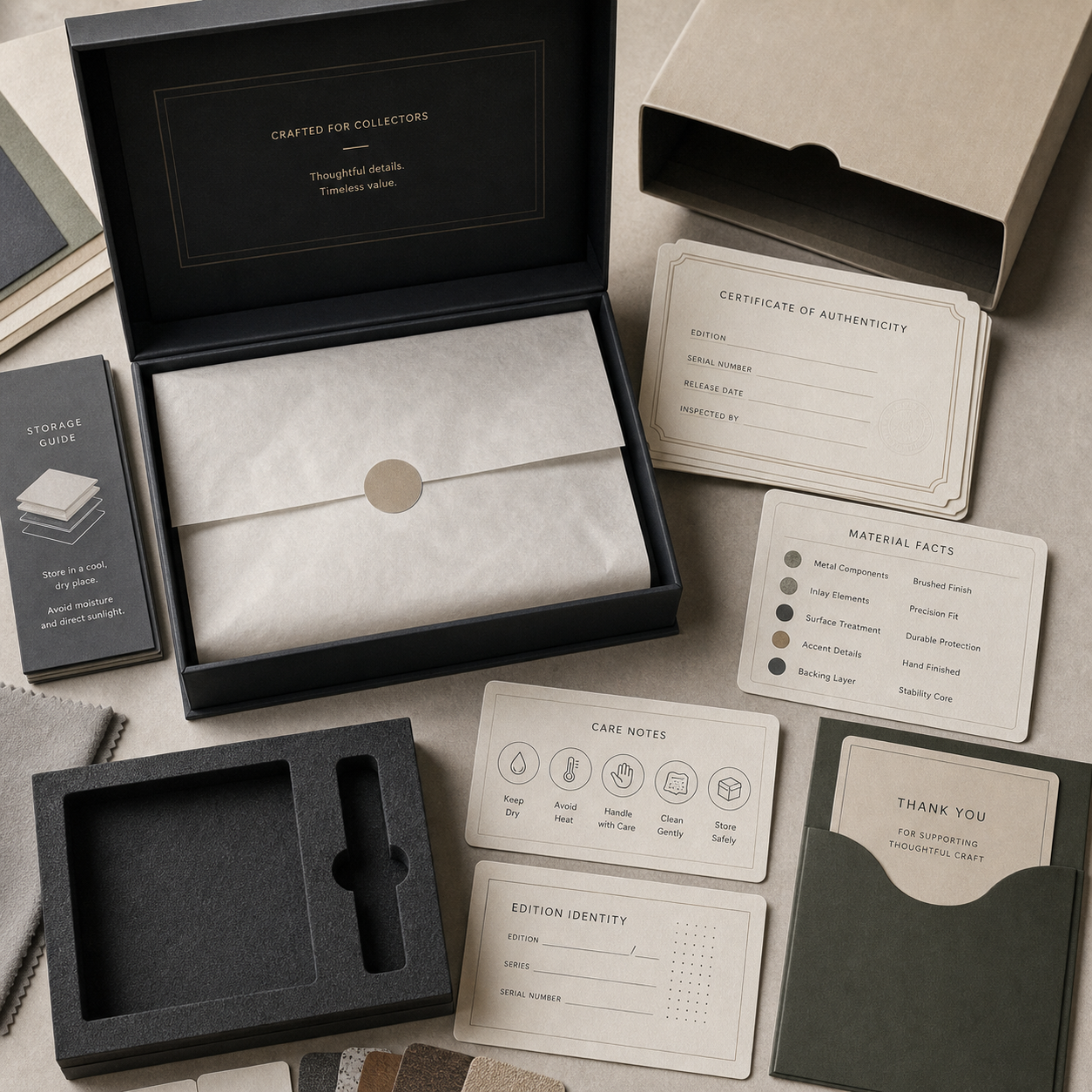 collectible knife packaging and certificate
