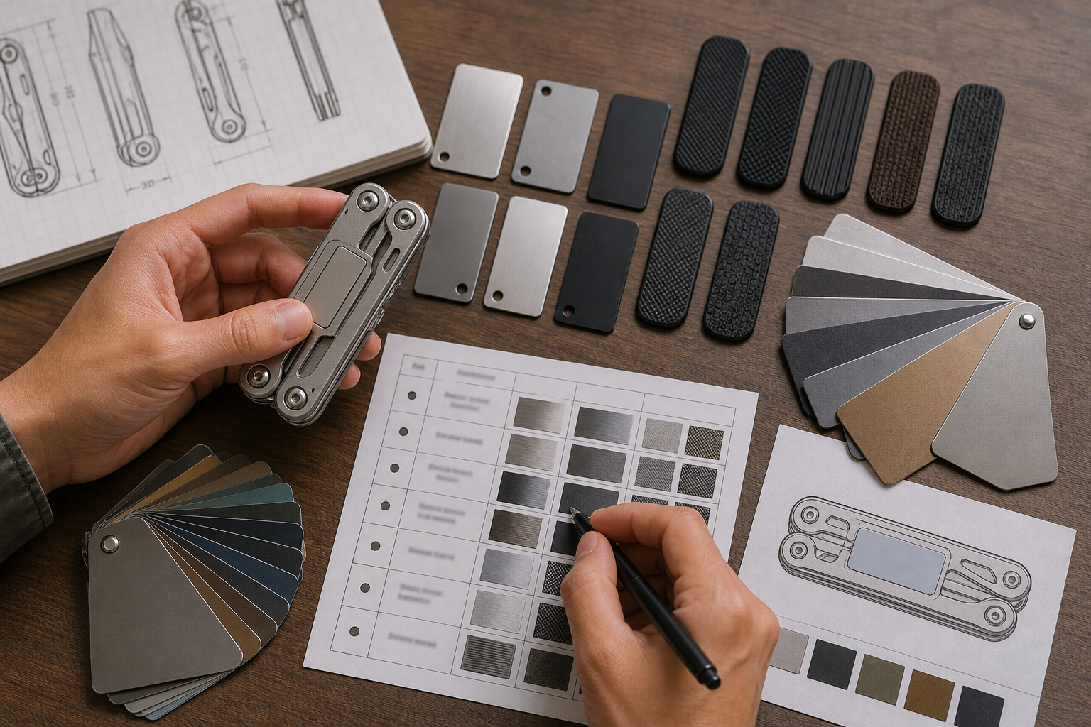 custom EDC multi-tool materials finishes branding custom EDC multi-tool materials finishes branding