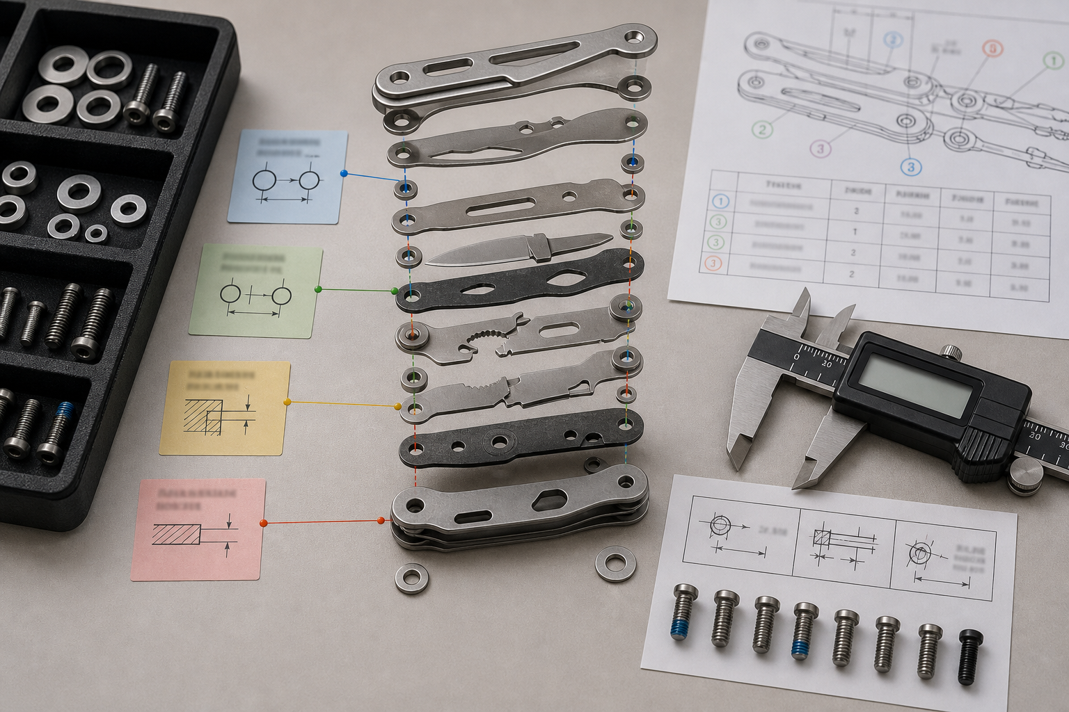 custom EDC multi-tool tolerance control custom EDC multi-tool tolerance control