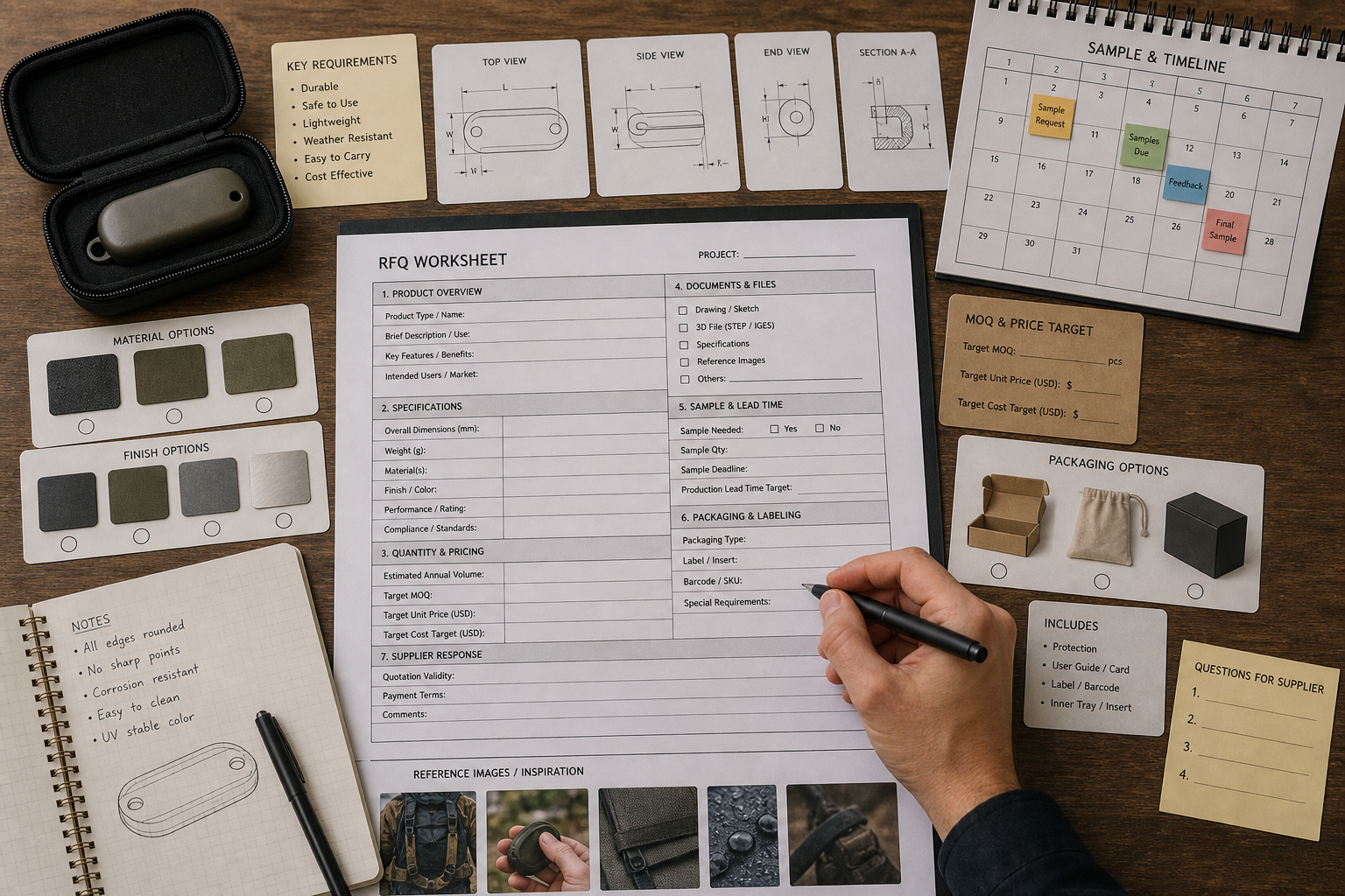 custom fixed blade RFQ checklist custom fixed blade RFQ checklist
