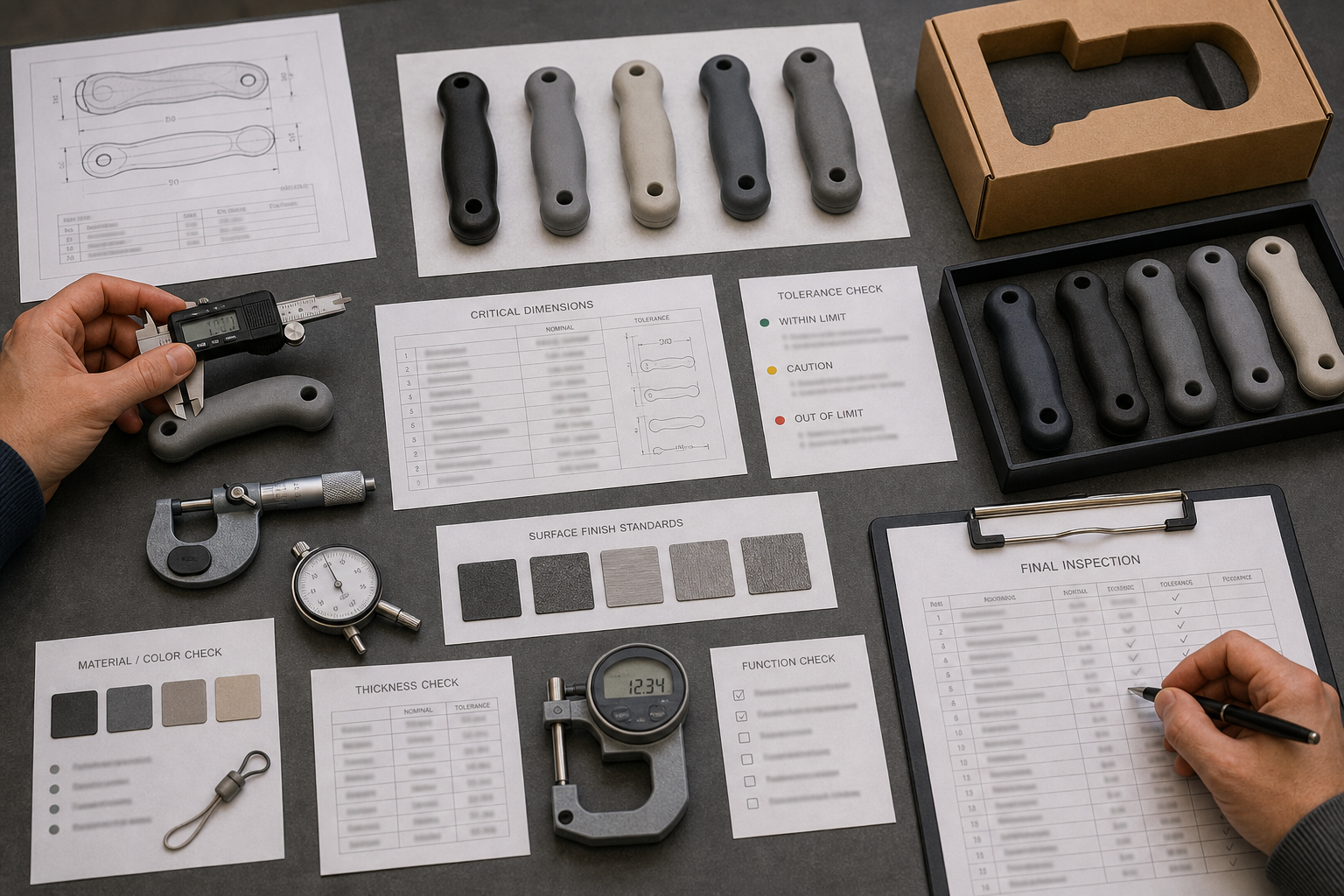 custom knife measurement and QC checks custom knife measurement and QC checks