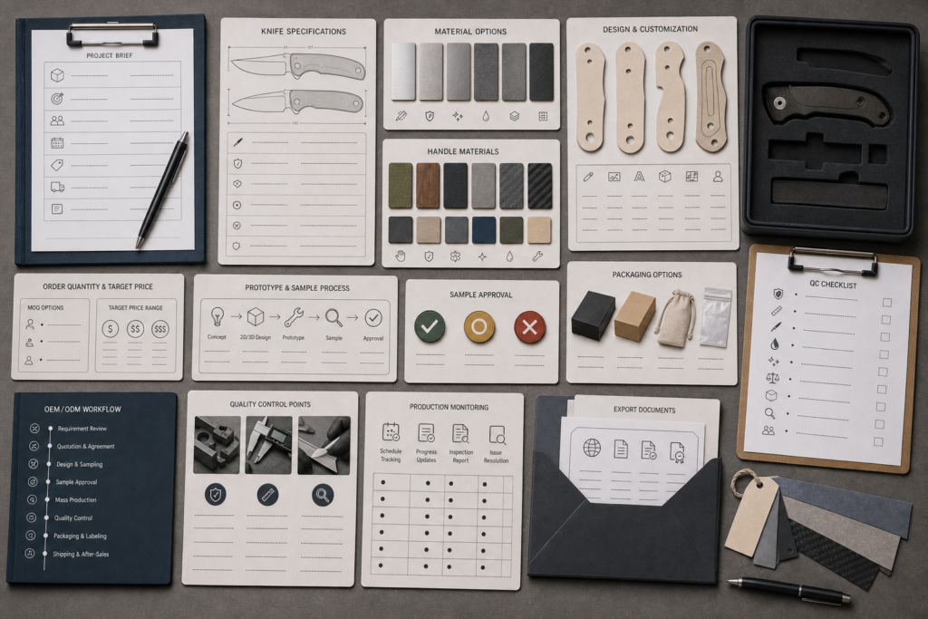 How Can B2B Buyers Order Custom Knives Online Without Losing Control of Production? product planning image