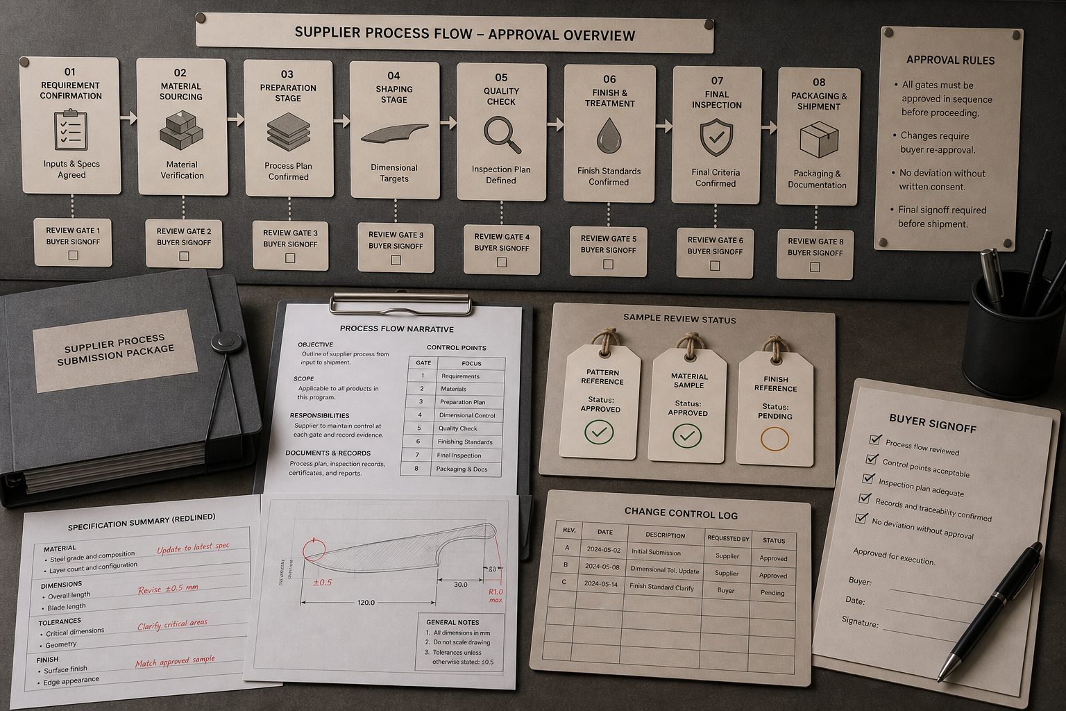Damascus knife process flow approval Damascus knife process flow approval