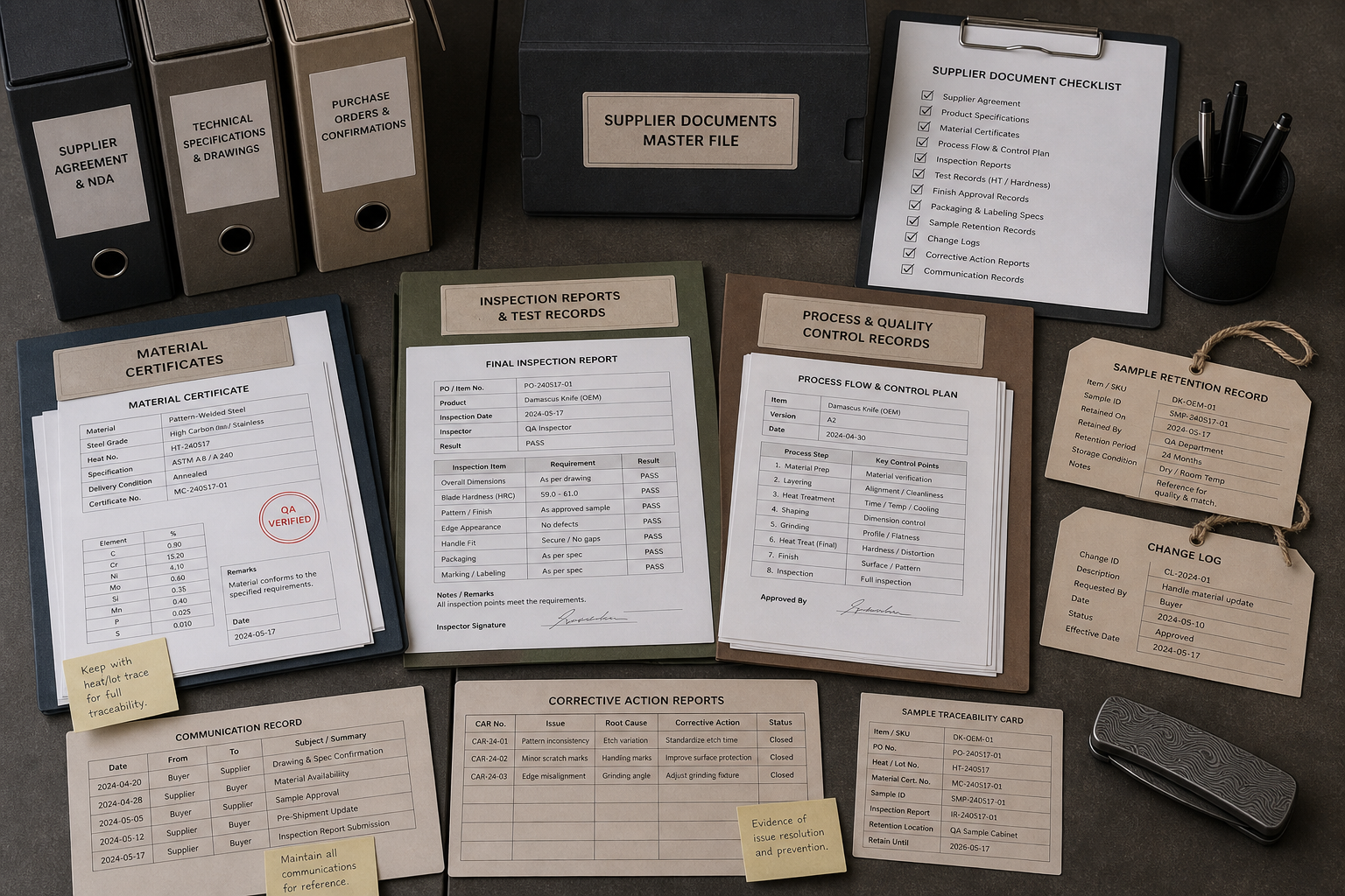 Damascus knife supplier document records Damascus knife supplier document records