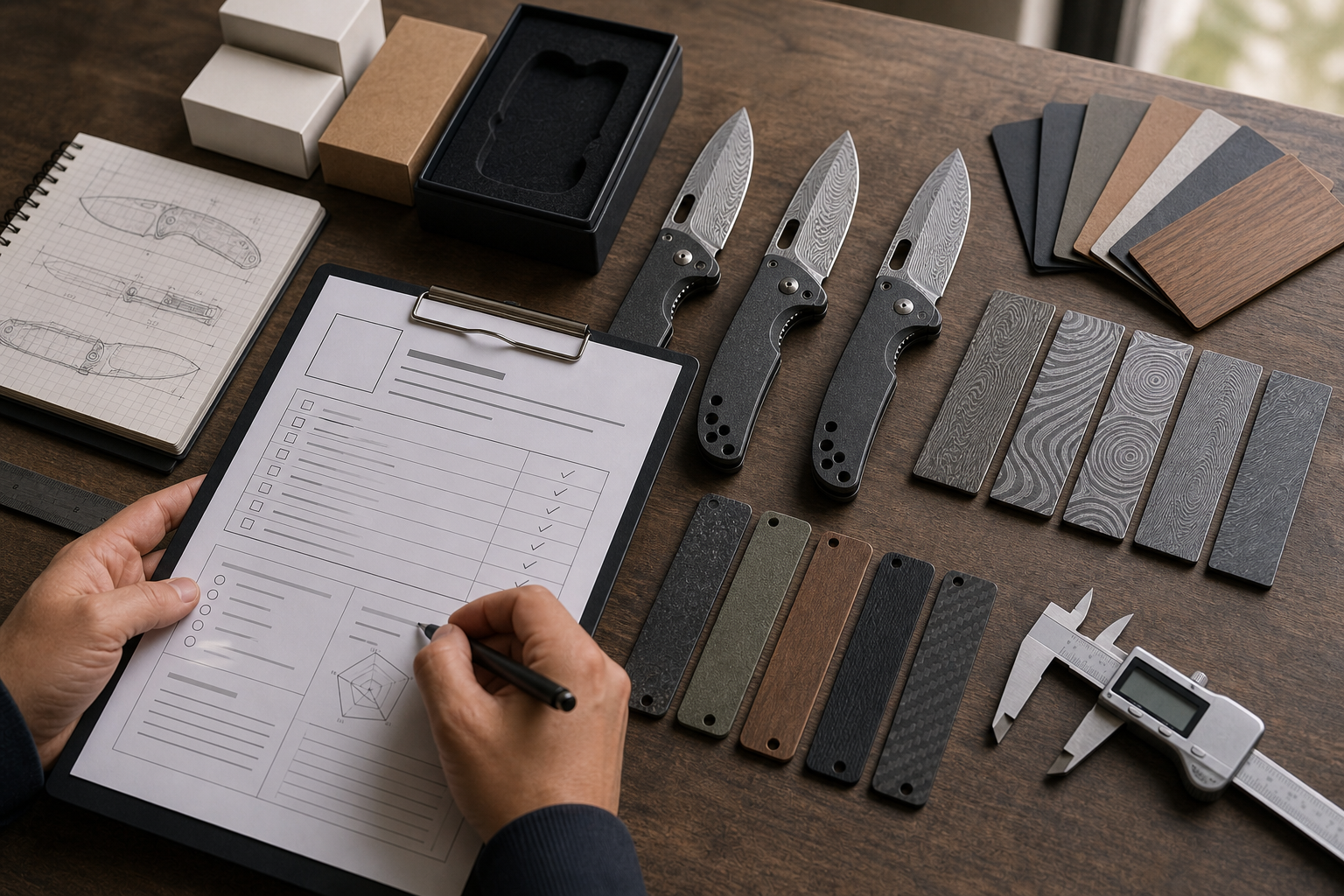 Damascus knife RFQ specification checklist Damascus knife RFQ specification checklist