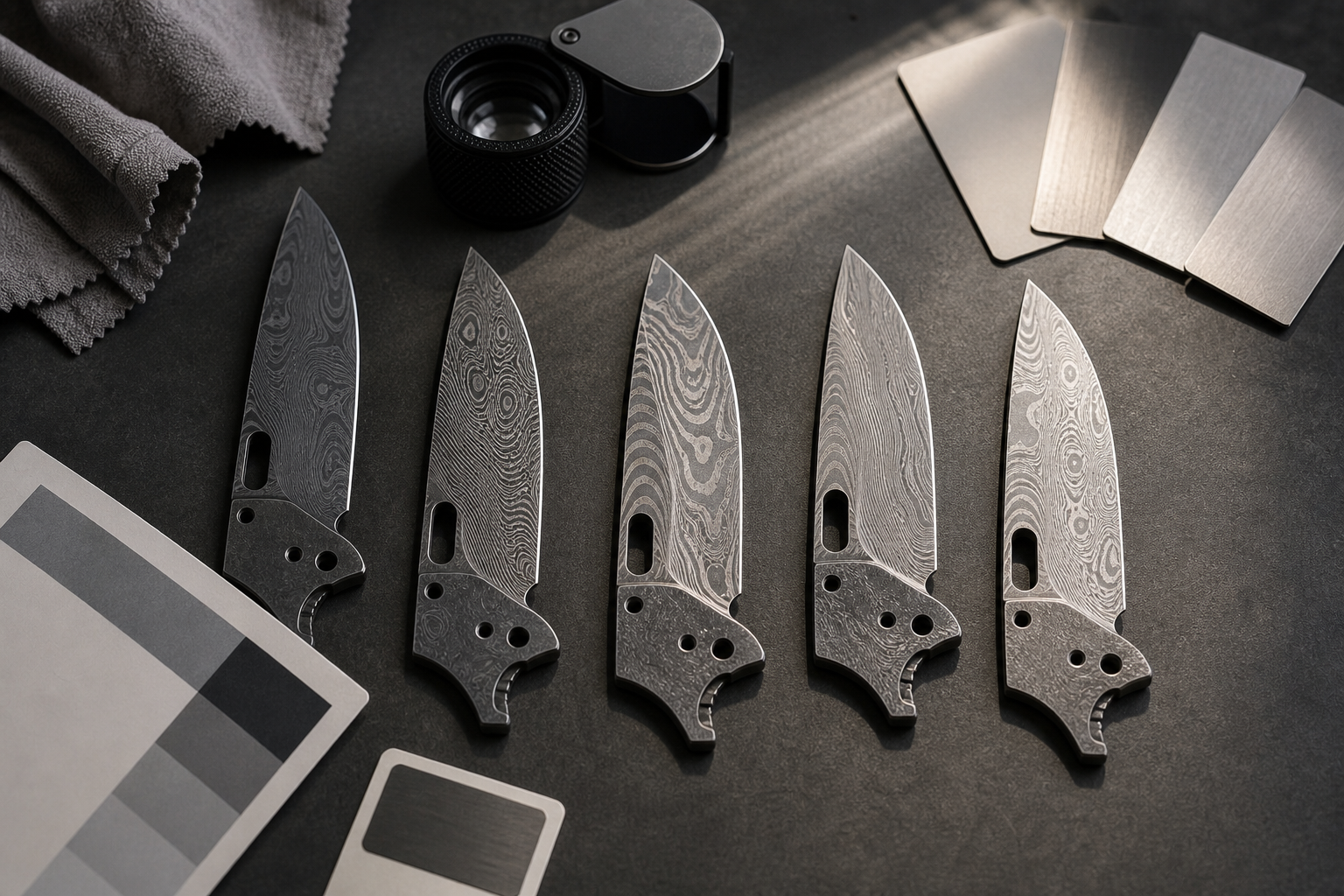 Damascus steel pattern value in knife products Damascus steel pattern value in knife products
