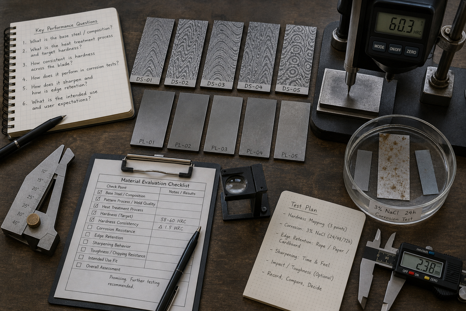 Damascus steel performance questions Damascus steel performance questions