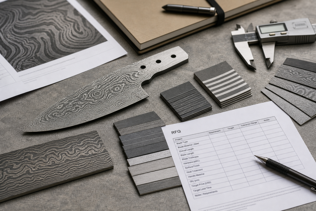 How Should Buyers Specify Damascus Steel Knives for OEM/ODM Projects buyer guide visual