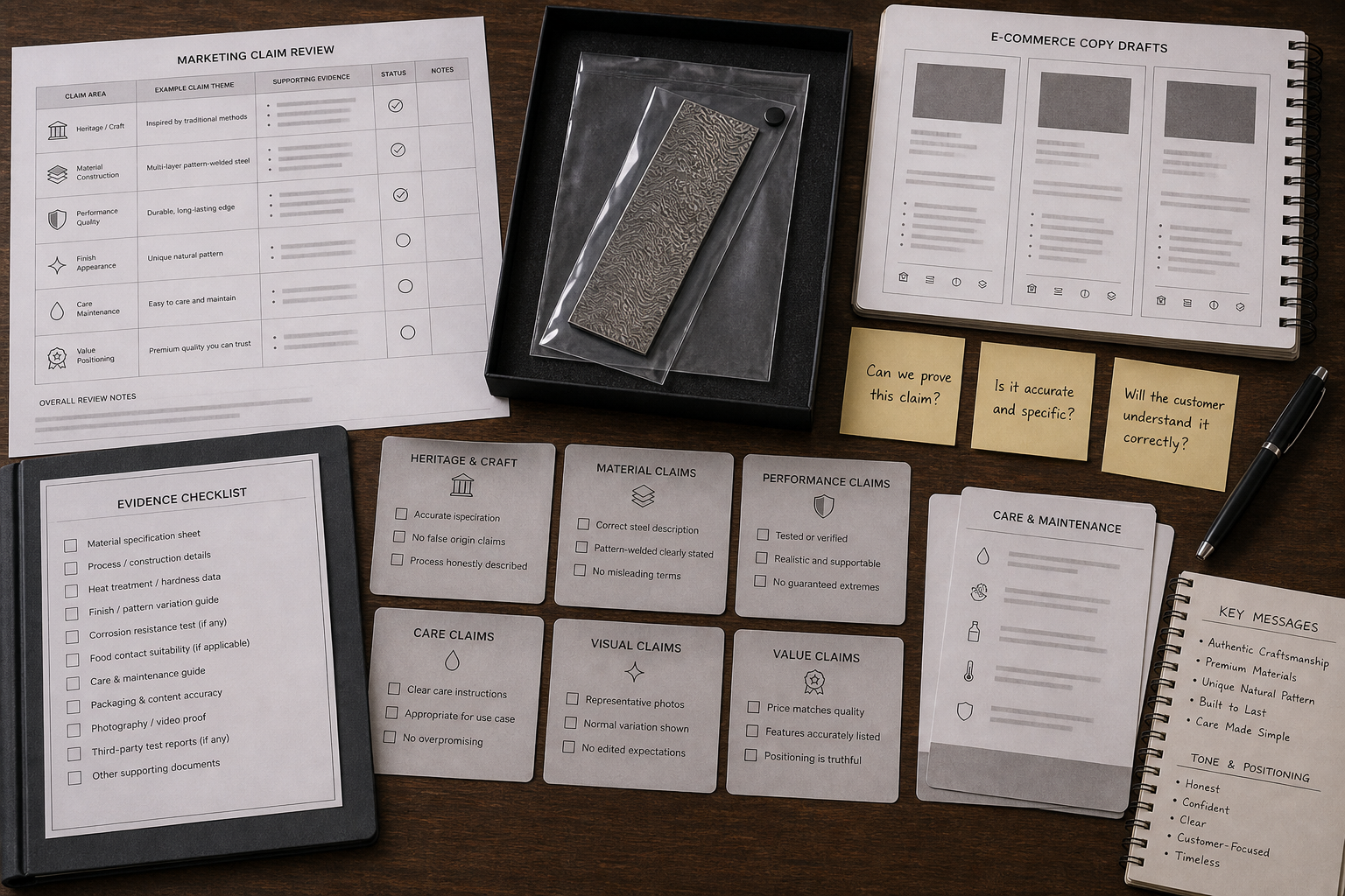 Damascus steel marketing claim review