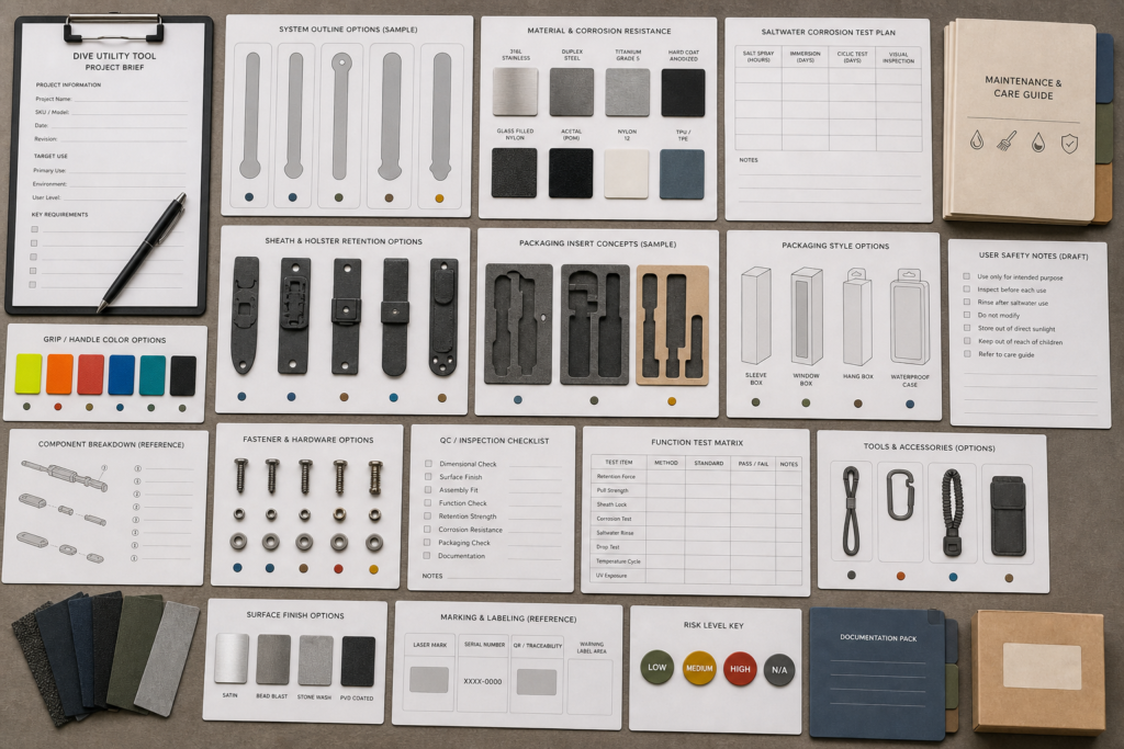 How Should B2B Buyers Specify Dive Knives for OEM/ODM Outdoor Tool Projects? product planning image