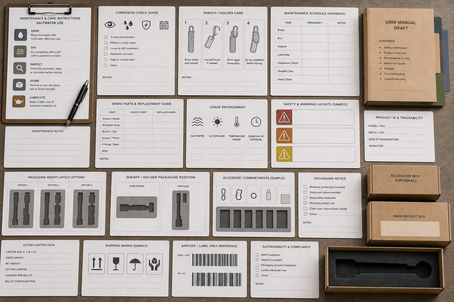 dive knife packaging maintenance notes dive knife packaging maintenance notes