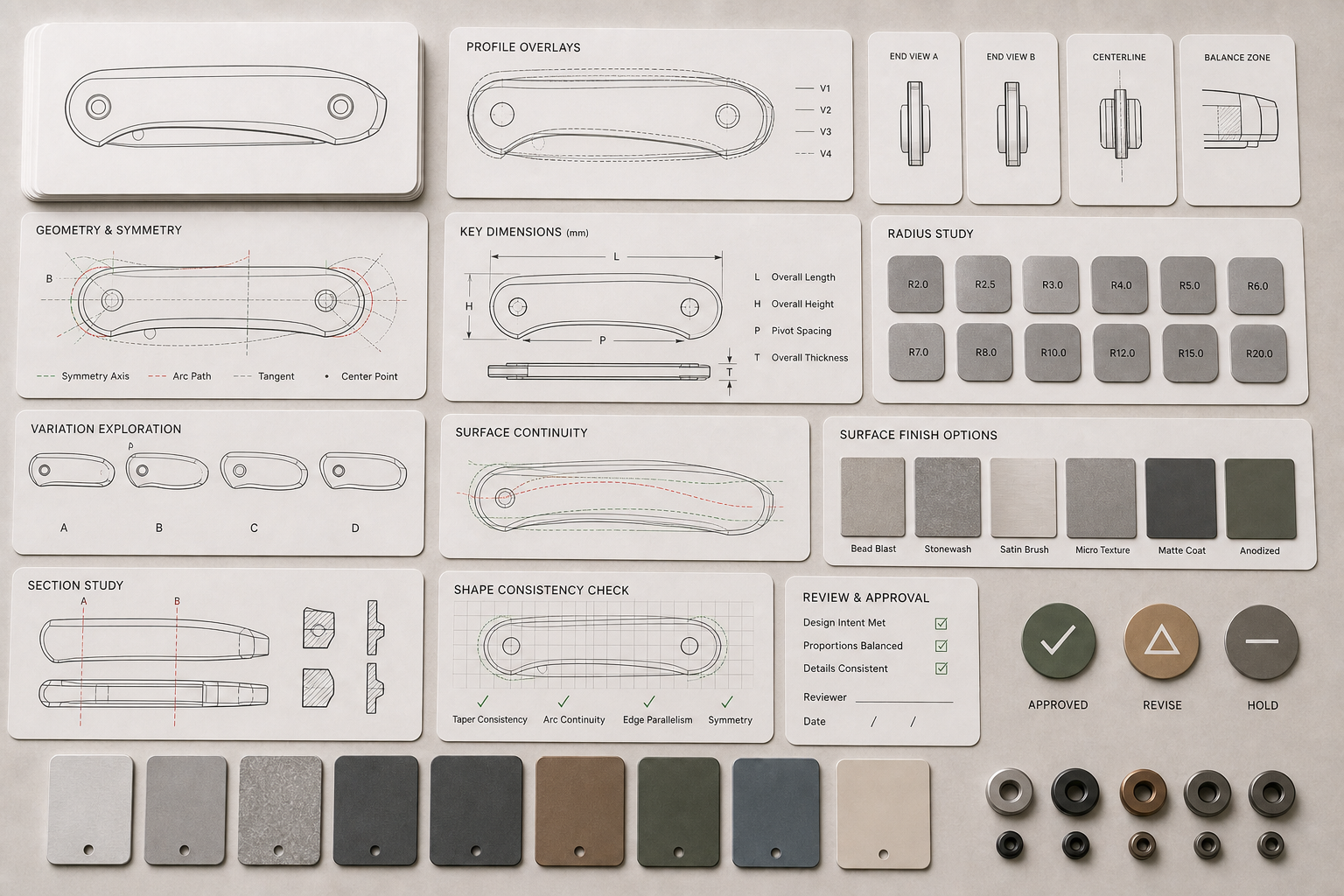 clip point folding knife product line