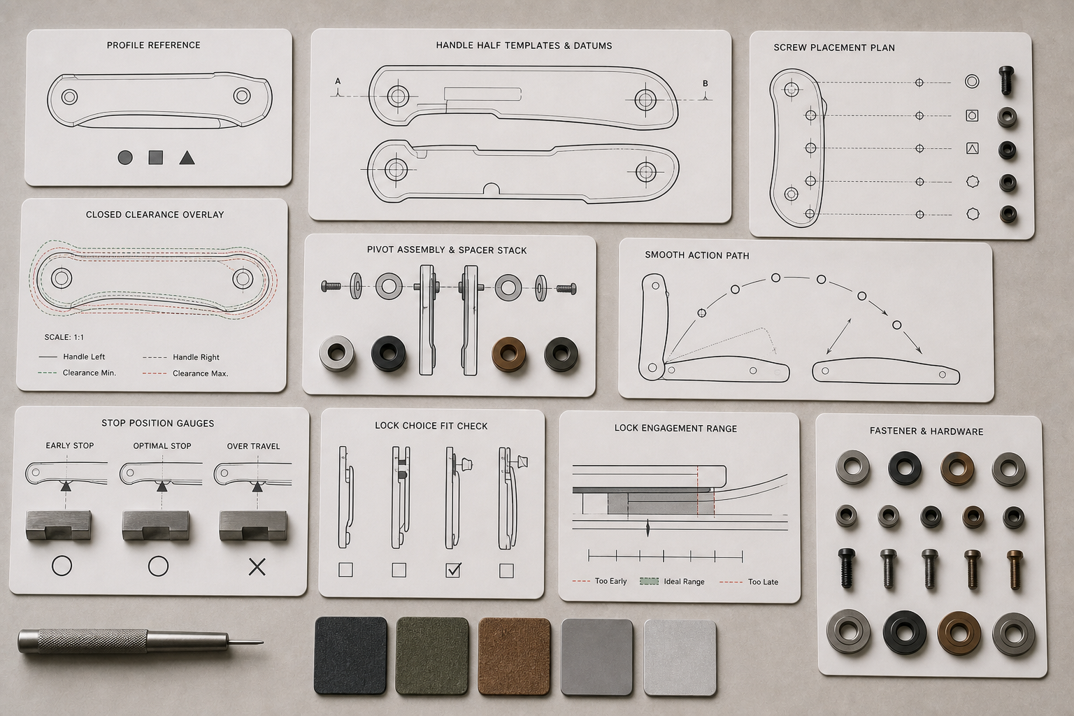 handle and lock choices for blade profile