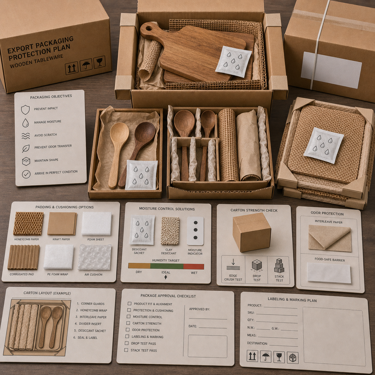 wooden tableware export packaging wooden tableware export packaging