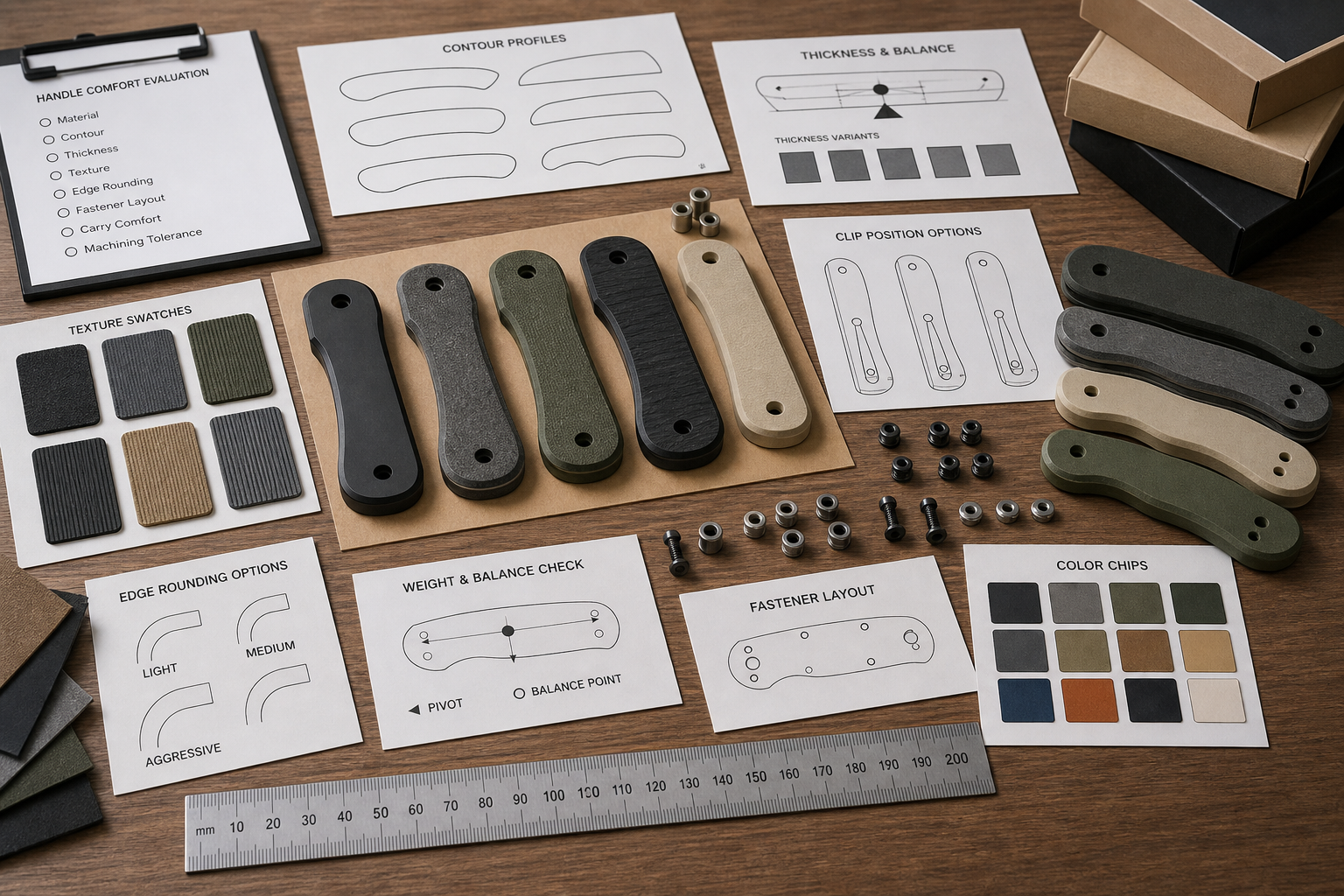 EDC knife handle material and grip evaluation EDC knife handle material and grip evaluation