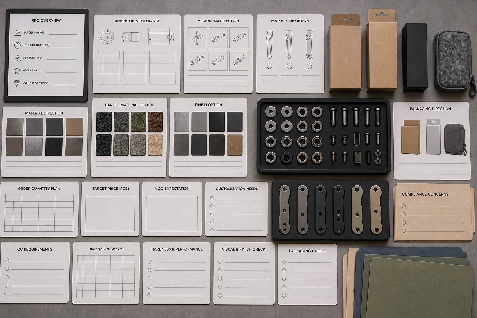 EDC knife RFQ preparation EDC knife RFQ preparation