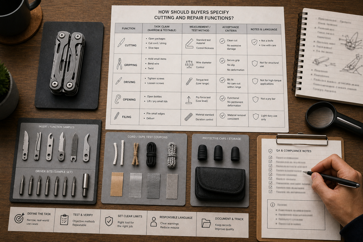 EDC multi-tool cutting and repair specification EDC multi-tool cutting and repair specification