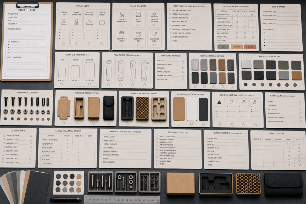 How Should Buyers Develop Everyday Carry Knife Projects for OEM/ODM Markets? product planning image