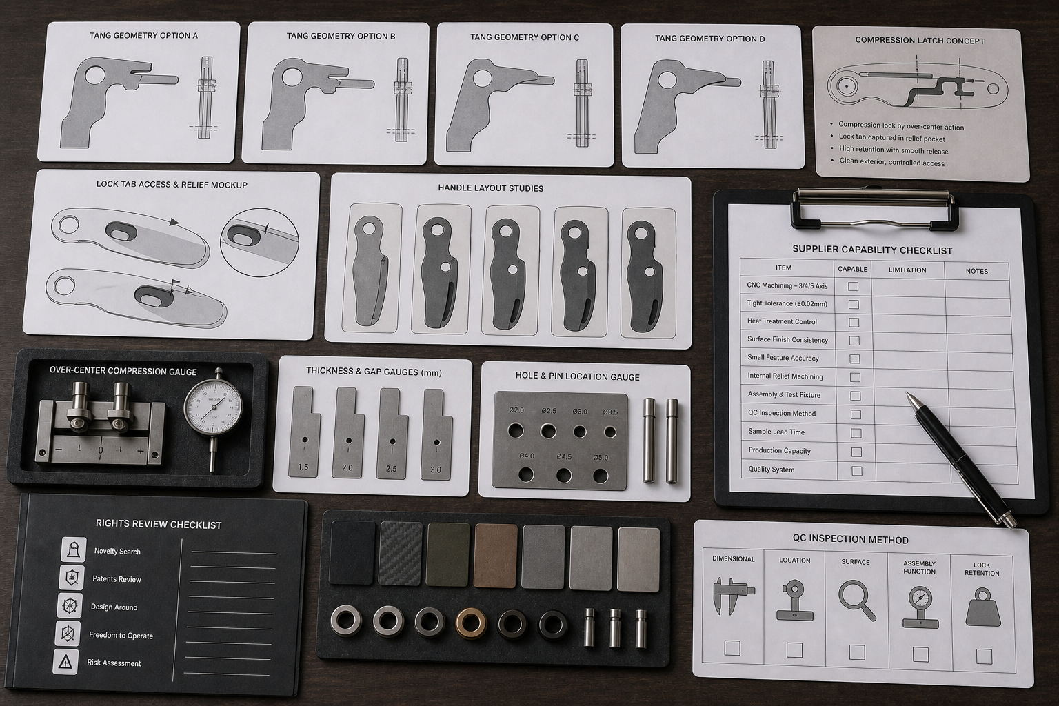 compression style folding knife lock structure review