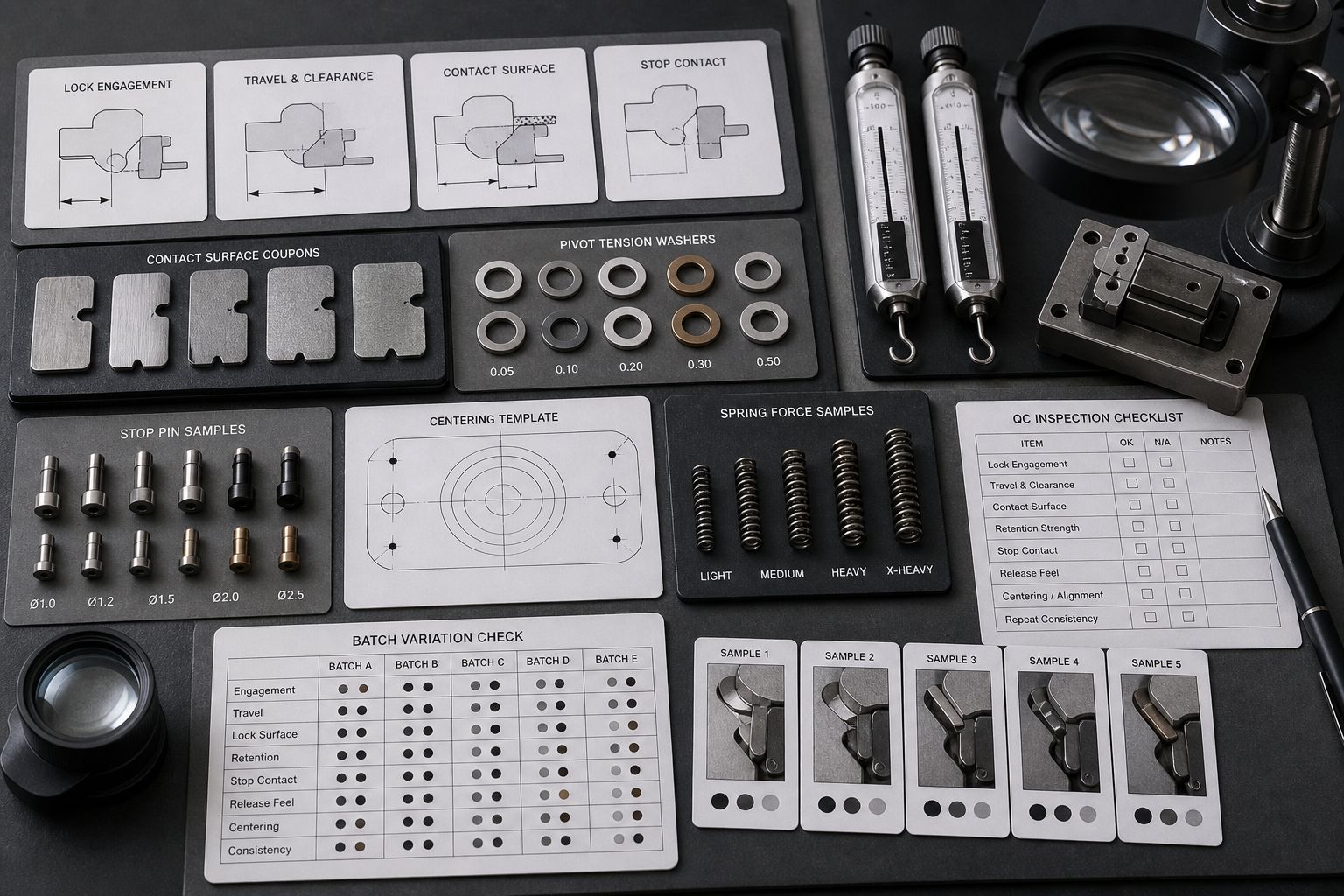 folding knife lock interface QC inspection