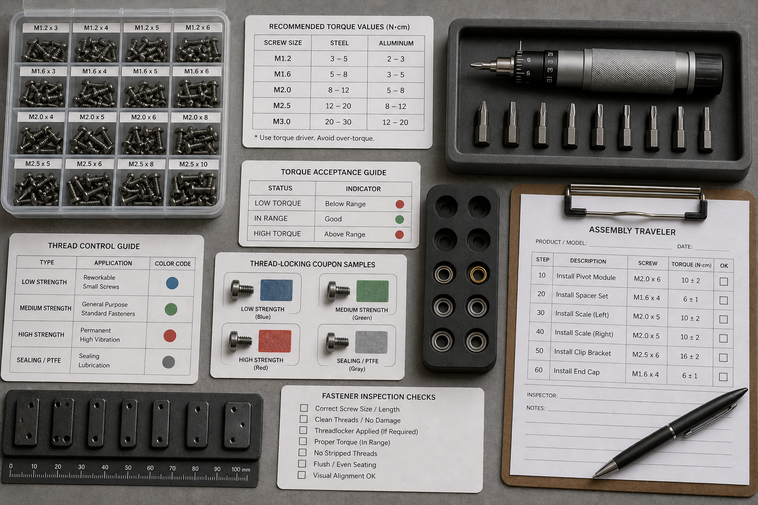 folding knife screw torque assembly control