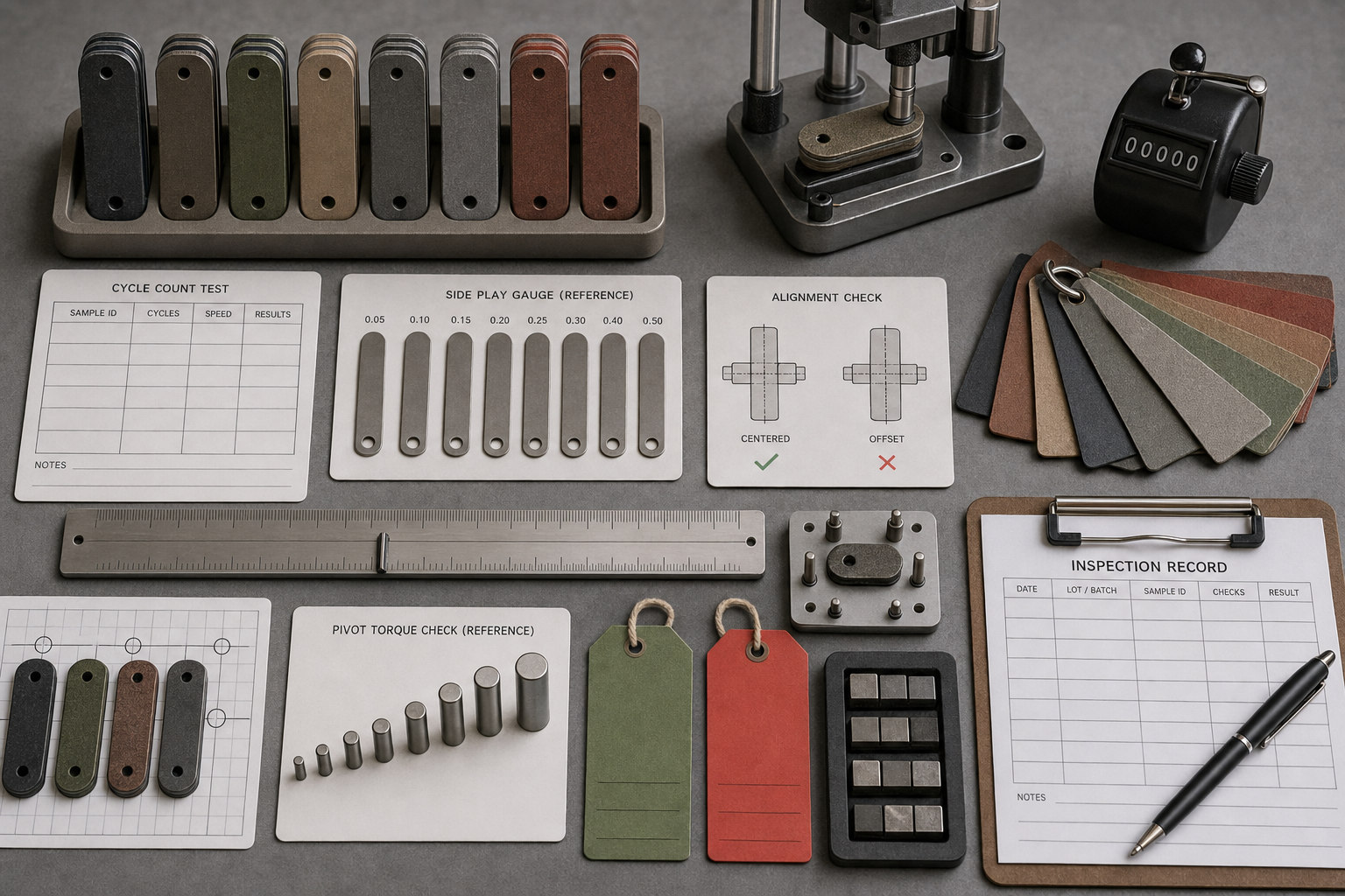 folding knife mechanism QC testing