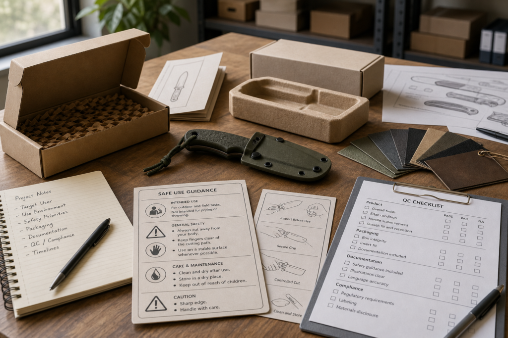 How Should Buyers Design Safe-Use Guidance for Hunting Knife OEM/ODM Projects buyer guide visual