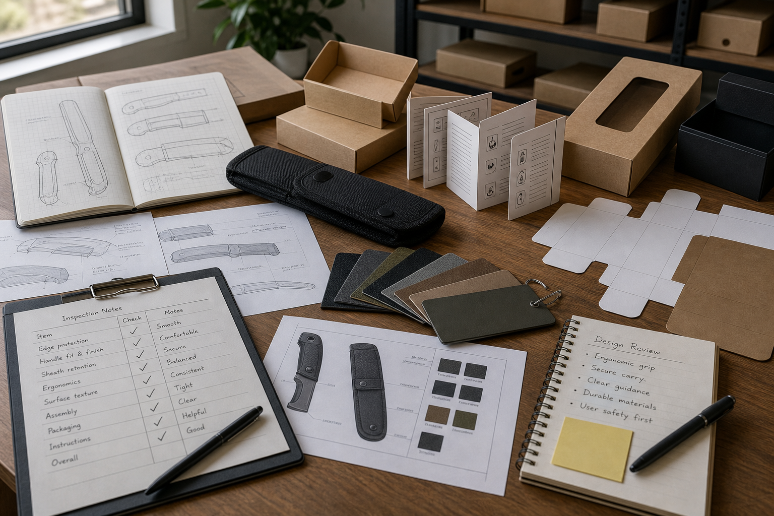 hunting knife safe use design planning