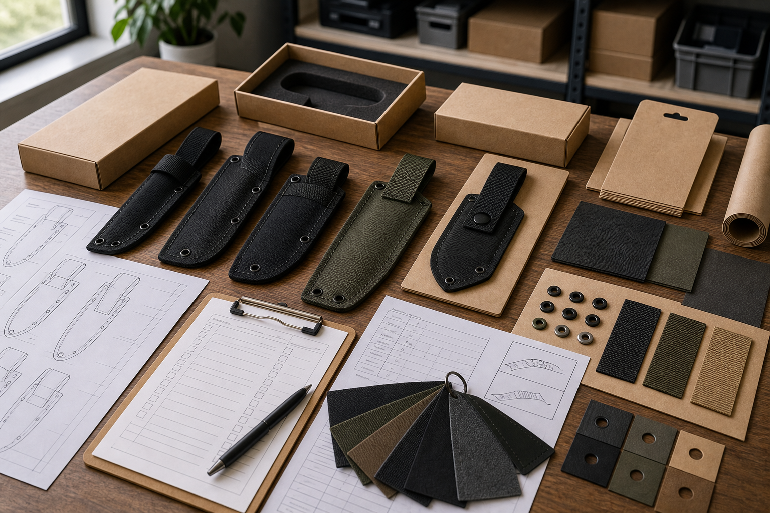 hunting knife sheath retention safety design