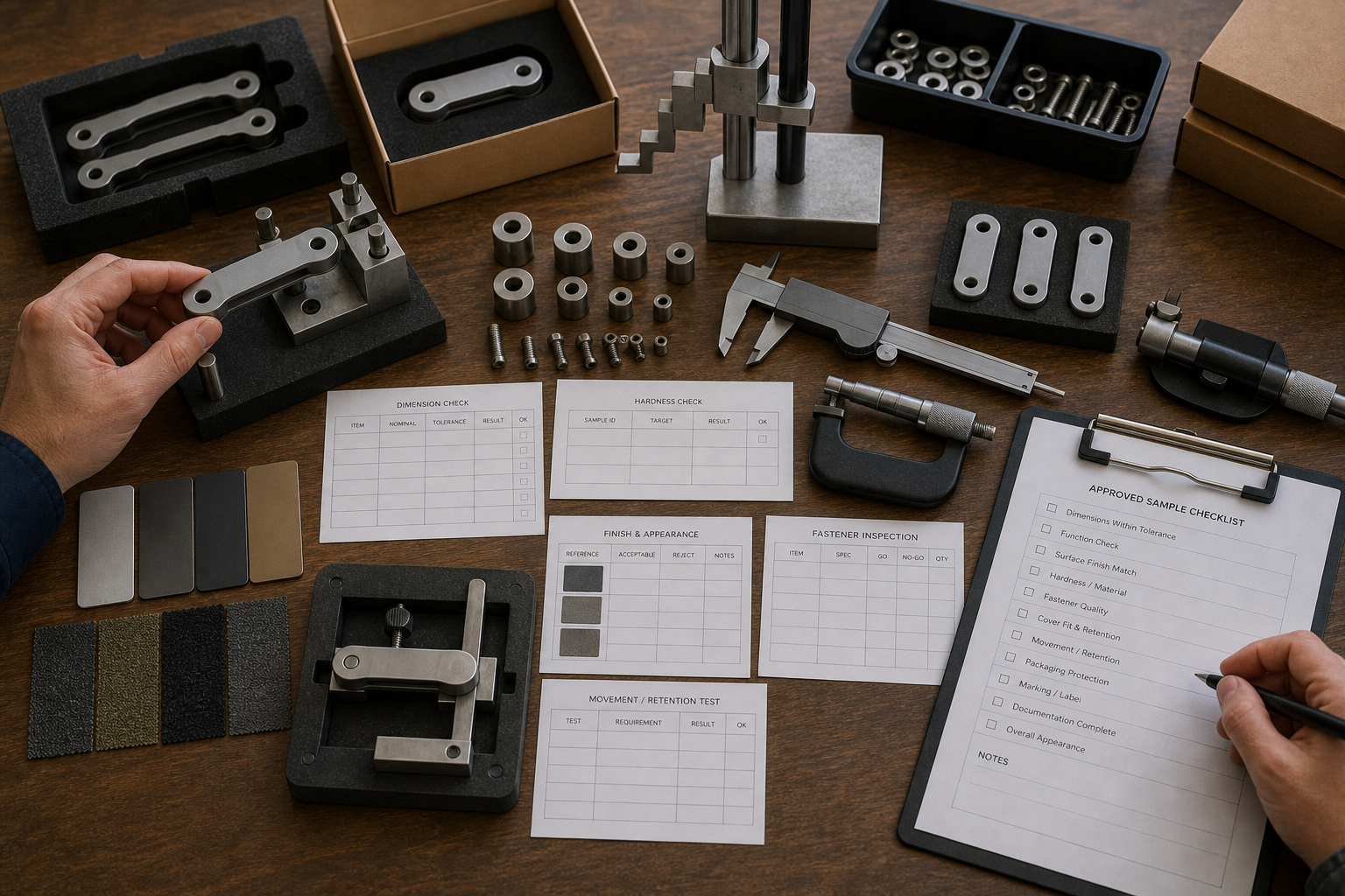 hunting knife final QC specification check
