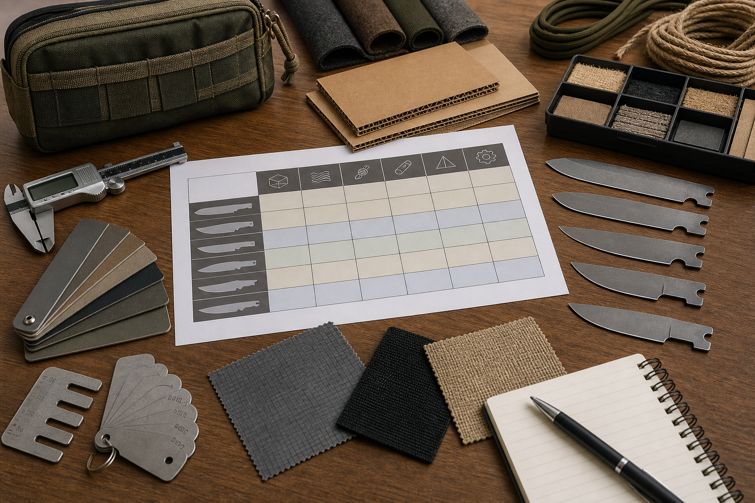 knife blade style task matrix knife blade style task matrix