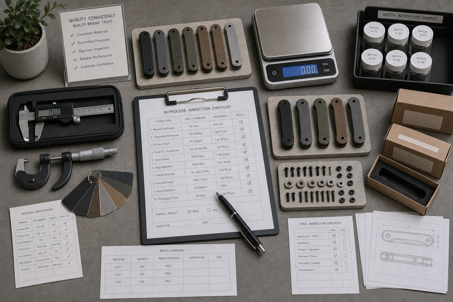 knife brand quality consistency inspection knife brand quality consistency inspection