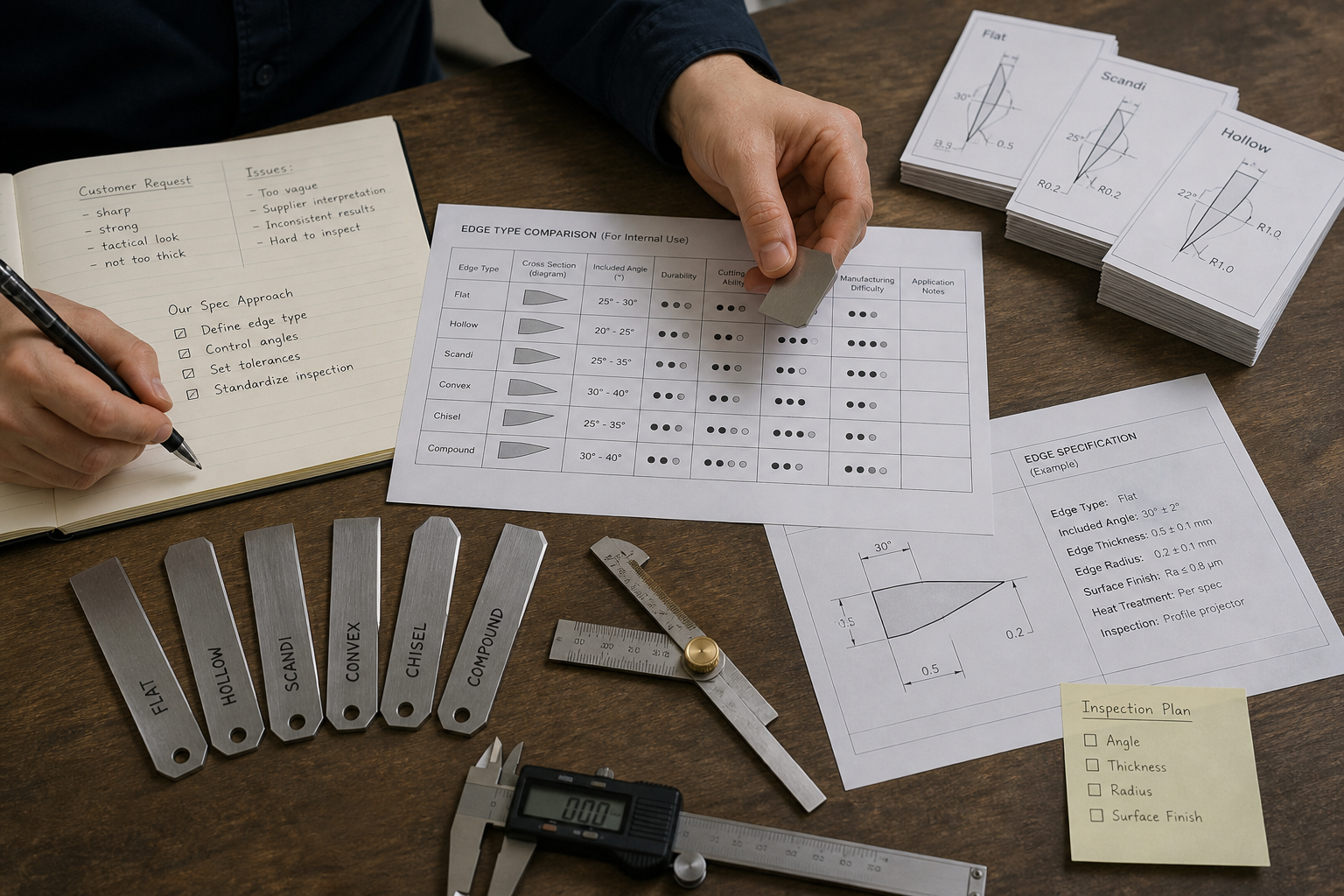 knife edge type specification planning knife edge type specification planning