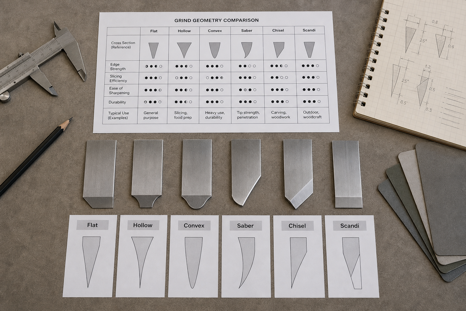 knife grind type comparison for OEM projects knife grind type comparison for OEM projects