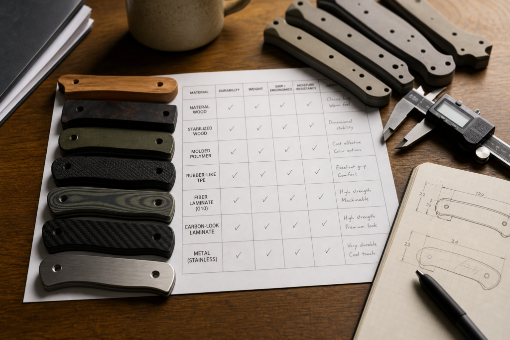 How Should Buyers Choose Knife Handle Materials for OEM/ODM Projects buyer guide visual